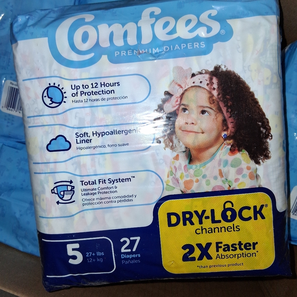 Comfy USA Premium Diapers - Blue and White